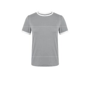 FOREVER 21 GIRLS RAGLAN RINGER T-SHIRT - GRAY SIZE 5/6 (NEW WITH TAGS) A12